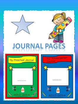 Preschool & Kindergarten Journal Starter Pages by Miss Vicki's Bookkits