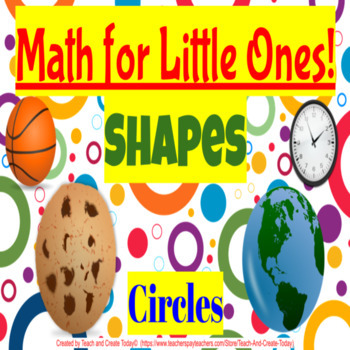 Preview of Preschool Kindergarten Math Activity Digital Interactive Review Shapes Circles