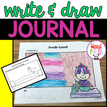Preview of Preschool Kindergarten Writing Prompts Journal BUNDLE