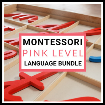 Preview of Preschool Phonics CVC Letter Sound Activities - Montessori Pink Level