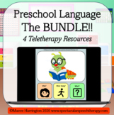 Preschool Language Bundle! 4 Teletherapy Distance Learning