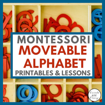 Montessori Language Materials: Small D'Nealian Moveable Alphabets