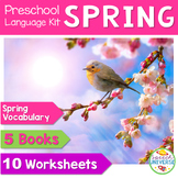 Spring Vocabulary Preschool Language Activities Nouns, Ver