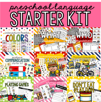 Preview of Preschool Language Starter Kit Bundle