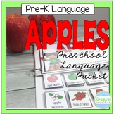 Preschool Language Theme Packet for Apples