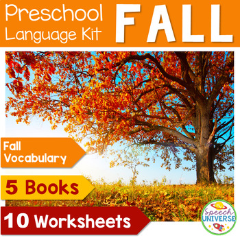 Preview of Fall Vocabulary Preschool Language Kit