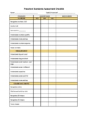 Preschool Leaning Standards Assessment Checklist (homescho