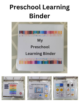 Preschool Learning Binder by Isabel Faith | TPT