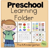 Preschool Learning Folder- Distance Learning - Home Learni