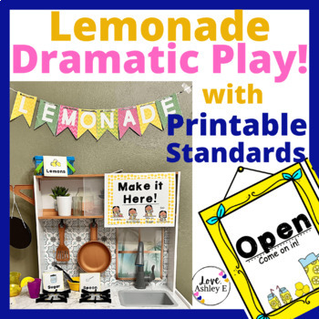 Preview of Preschool Lemonade Stand Dramatic Play with Standards