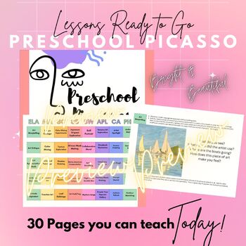 Preview of Preschool Lesson Plan: Preschool Picassos