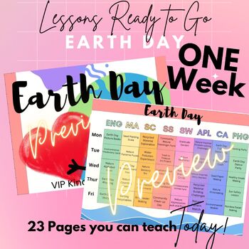 Preview of Preschool Lesson Plan: Earth Day