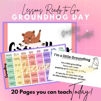 Preview of Preschool Lesson Plan: Groundhog Day