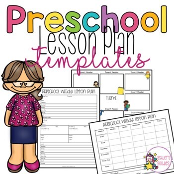 Preschool Lesson Plan Template by Ashley's Goodies | TpT