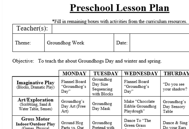 preschool-lesson-plan-and-detailed-activities-groundhog-week-tpt