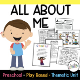 ALL ABOUT ME Theme Unit Play Based Lesson Plans