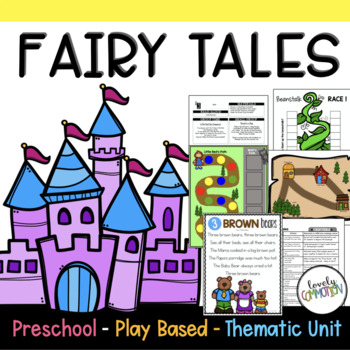 Preview of Play Based Preschool Lesson Plans Fairy Tales Thematic Unit
