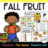 Play Based Preschool Pumpkin and Apple Lesson Plans