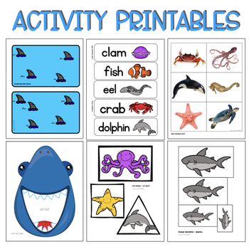 Preschool Lesson Plans- Ocean by Lovely Commotion Preschool Resources