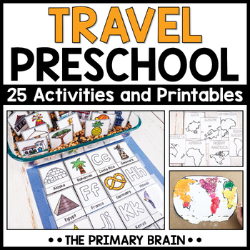 Preview of Travel Theme Preschool Curriculum and Lesson Plans | Pre-K Activities