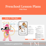 Preschool Lesson Plans: Wild West/Cowboys (bundle)