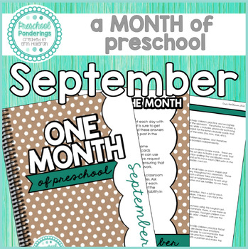 Preview of Preschool Lesson Plans and Materials - September