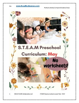 Preview of Preschool Lesson Plans daily Curriculum STEAM Reggio Montessori MAY