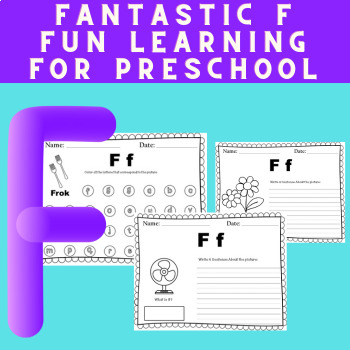 Preview of Preschool Letter of the Week Activities Letter F | Letter of the Day Preschool