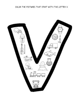 Preschool Letter of the Week Curriculum, Letter V Activities and Crafts