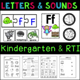 Kindergarten Phonics Letters and Beginning Sounds Bundle
