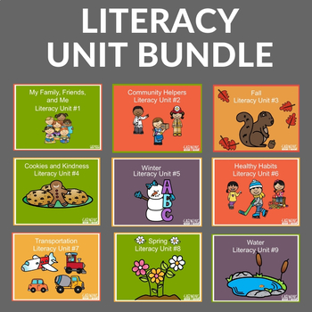 Preview of Preschool Literacy Units BUNDLE