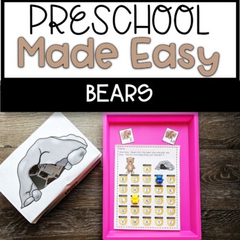 Preview of Preschool Made Easy Curriculum | Bear Theme