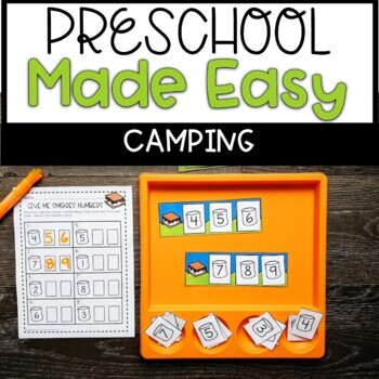 Preview of Preschool Made Easy Curriculum | Camping Theme