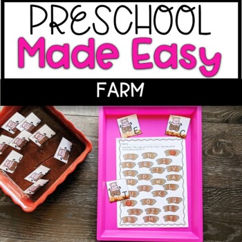 Preview of Preschool Made Easy Curriculum | Farm Theme