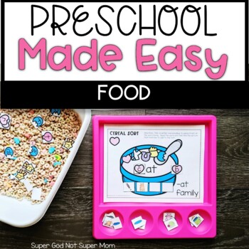 Preview of Preschool Made Easy Curriculum | Food Theme