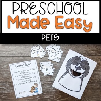 Preview of Preschool Made Easy Curriculum | Pets Theme