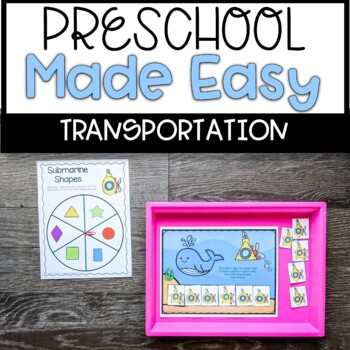 Preview of Preschool Made Easy Curriculum | Transportation Theme