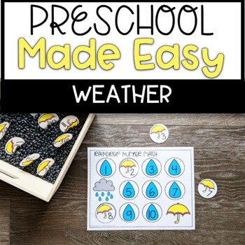 Preview of Preschool Made Easy Curriculum | Weather Theme