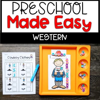 Preview of Preschool Made Easy Curriculum | Western Theme
