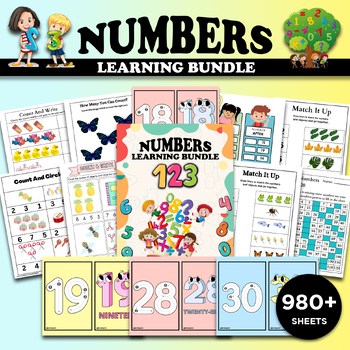 Preview of Preschool Math Activities, Numbers, Addition, Subtraction, Multiplication, Count