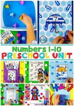 Preschool Math Centers by Planning Playtime | Teachers Pay Teachers