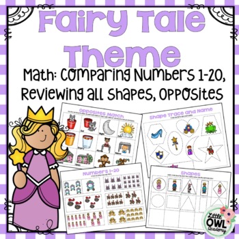 preschool math compare numbers 1 20 shapes review opposites fairy