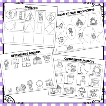 preschool math compare numbers 1 20 shapes review opposites fairy