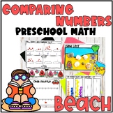 Preschool Math Comparing Numbers at the Beach