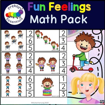 Preview of Preschool Math Emotions Activities