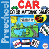 Preschool Math Game Ideas - CAR COLOR MATCHING GAMES