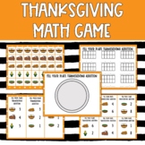 Thanksgiving Math Game Task Cards, Fill Your Plate
