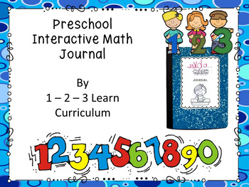 Preview of Preschool Math Journal