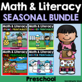 Preschool Math & Literacy Bundle {For All Seasons} | Dista