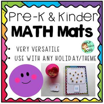 Preschool & Kindergarten Math Mats by Help A Child To Read | TpT